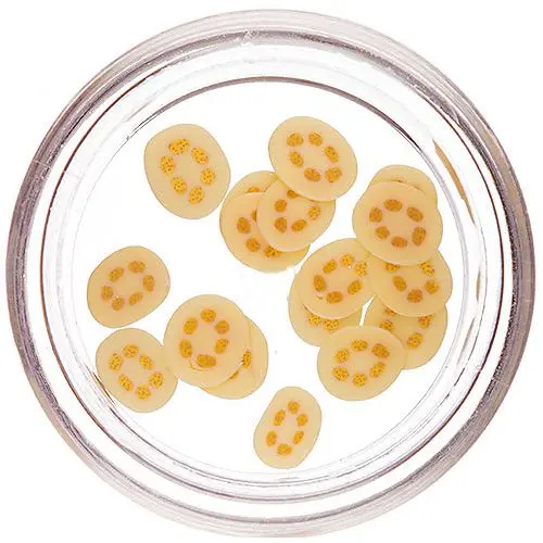 Fimo Nail Decorations - Sliced Bananas