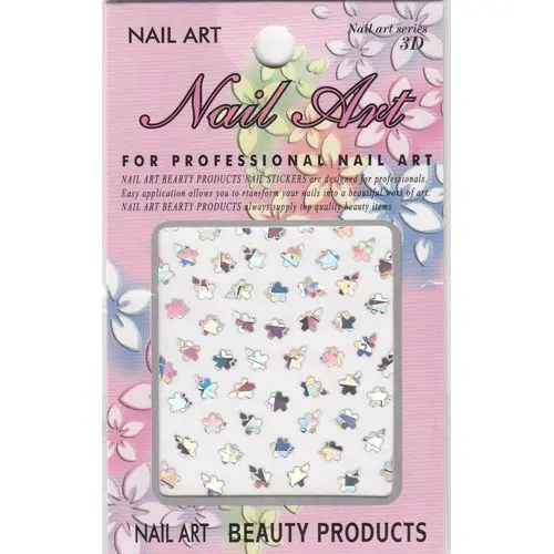 Shiny sticker - 3D flowers