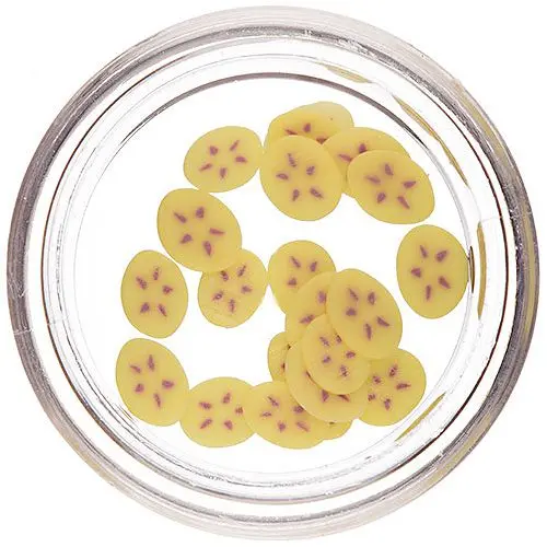 Fimo Nail Decorations - Sliced Banana