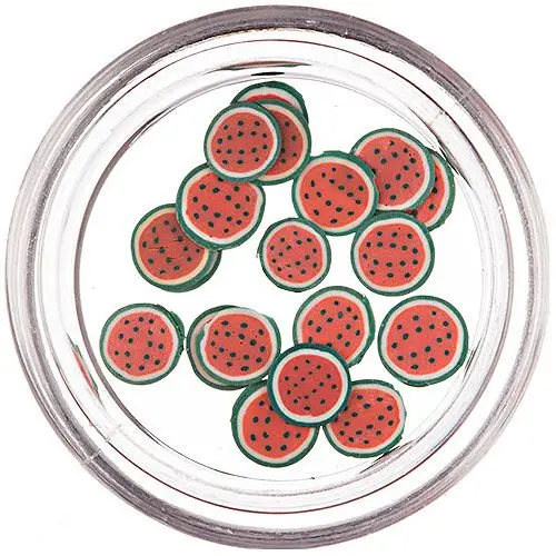 Fruit - Sliced Fimo Nail Art, Red Melon
