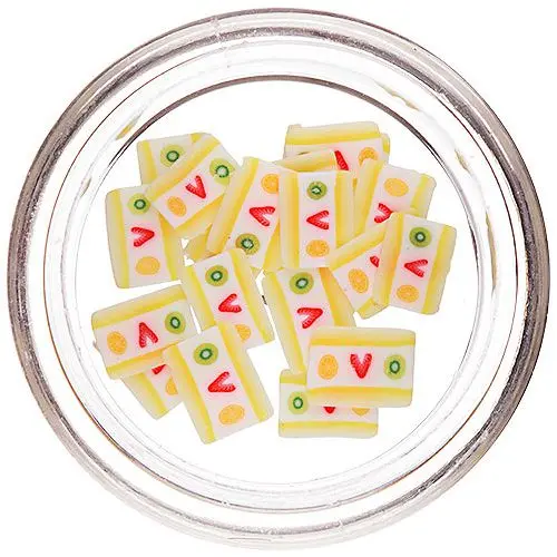 Fimo Decorations - Cut Fruit Cake