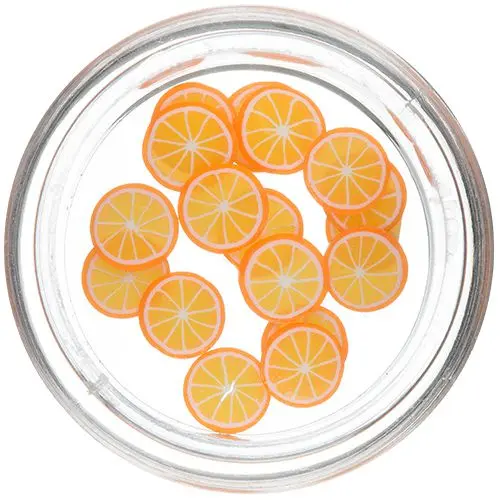 Fruits - Sliced Fimo Nail Art, Orange