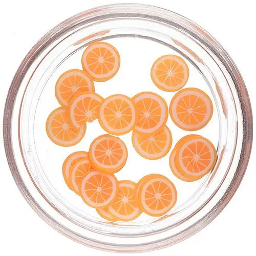 Fimo Nail Decorations - Sliced Orange
