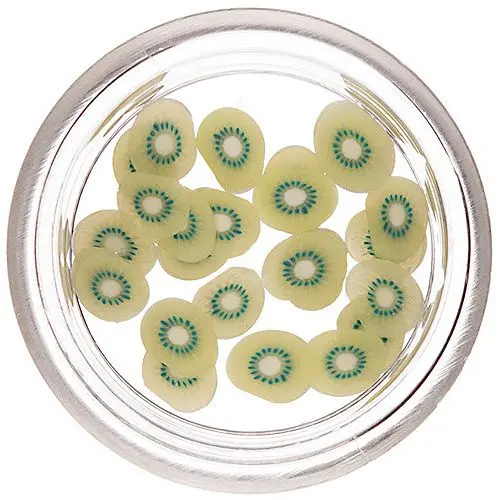 Fimo Nail Decorations - Sliced Kiwi