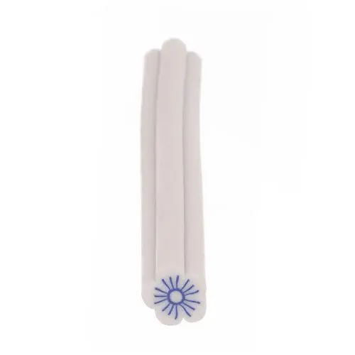 Fimo Nail Decoration in Blue - White Colour - Cane, Flower