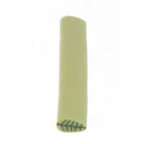Decorative Fimo Cane for Nail Decoration - Leaf, Green