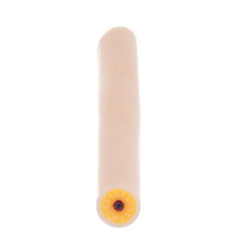 Yellow Flower - Stick, Fimo Nail Art