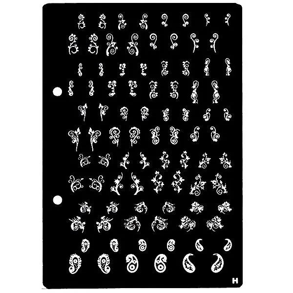 XL Nail stamping plate H