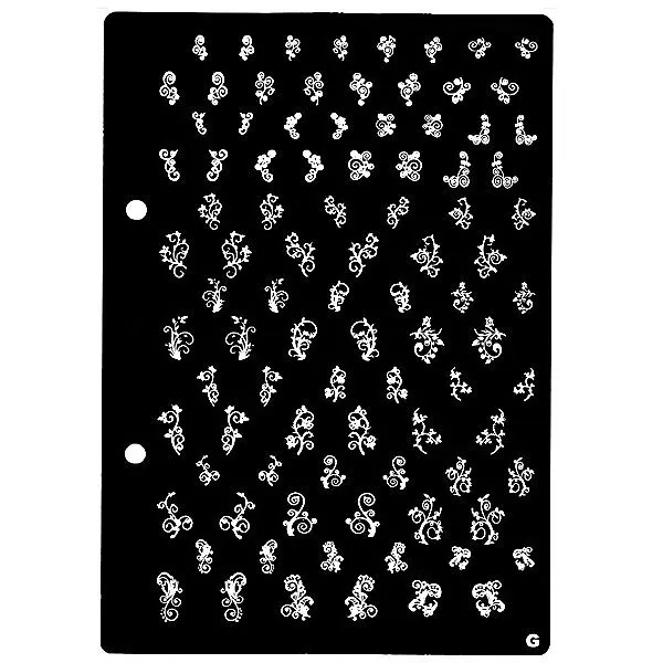 XL Plate for stamping nail art G