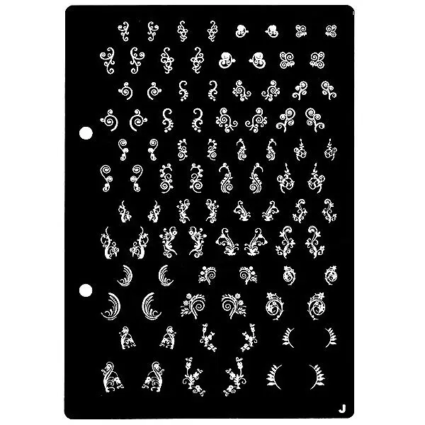 XL Stamping nail art plate J