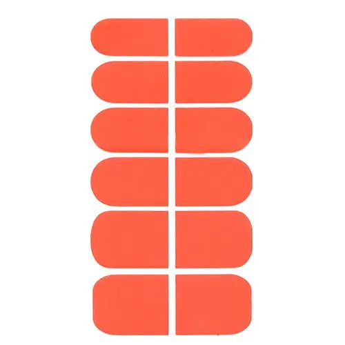 Nail decorations - stickers, neon orange